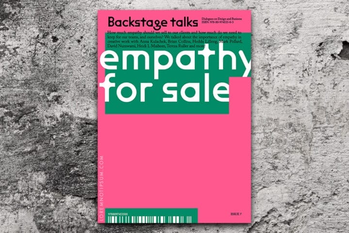 Backstage Talks Issue 7 (Empathy for sale) – loremnotipsum.com